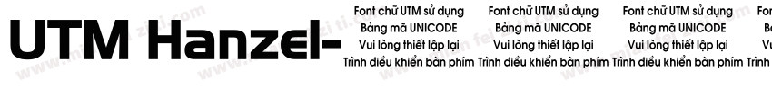 UTM Hanzel字体转换